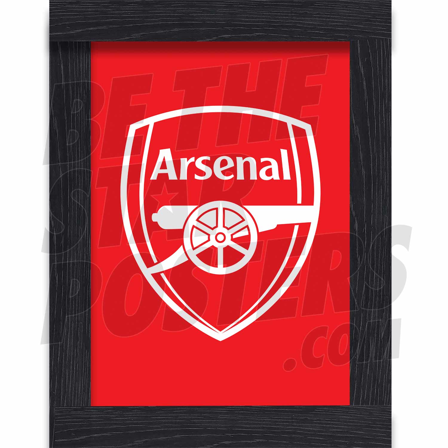 Arsenal FC Monotone Crest Poster
