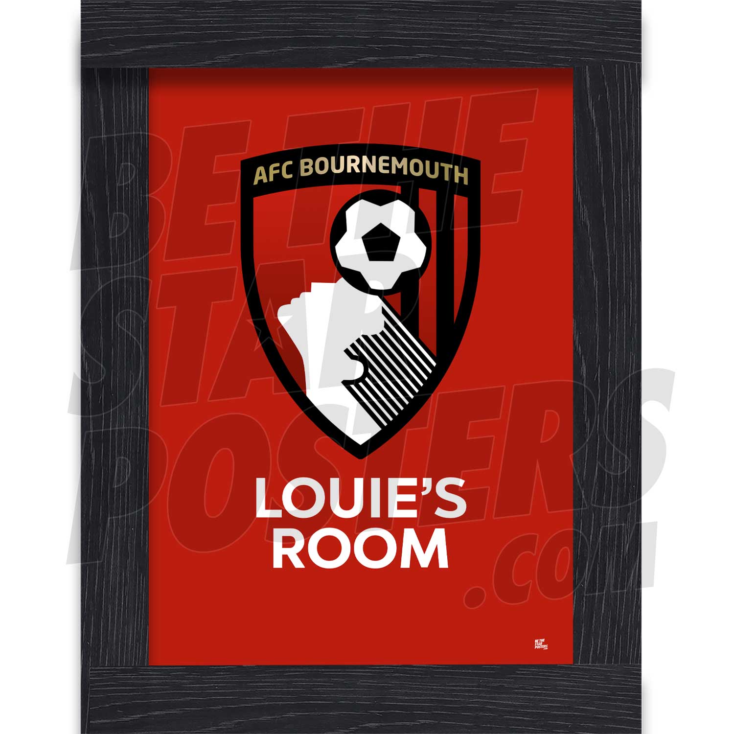 AFC Bournemouth Personalised Crest Poster