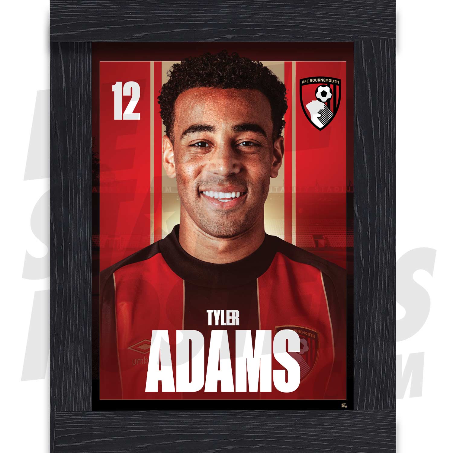 AFC Bournemouth Adams 24/25 Headshot Poster