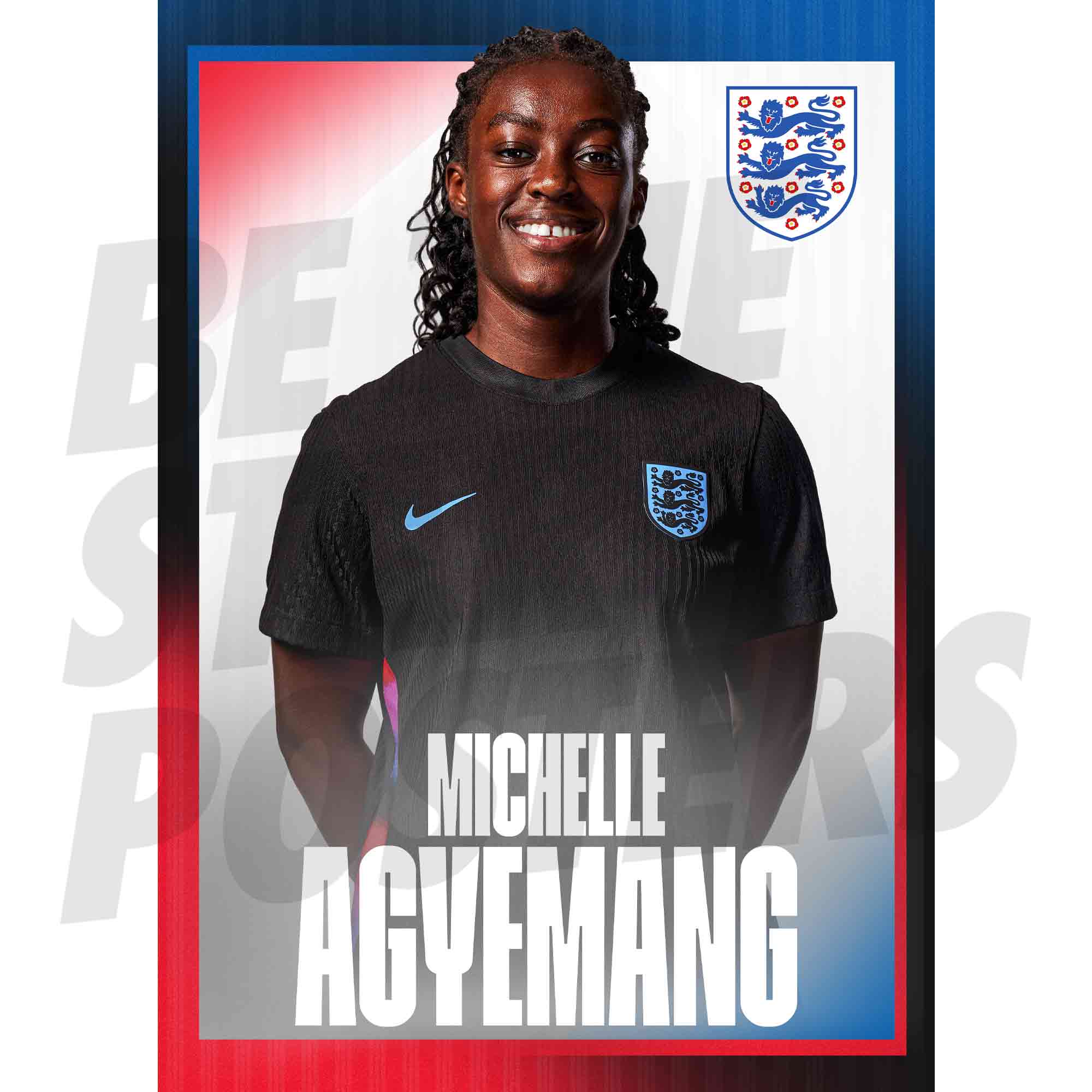 Lionesses Agyemang 25/26 Away Headshot Poster