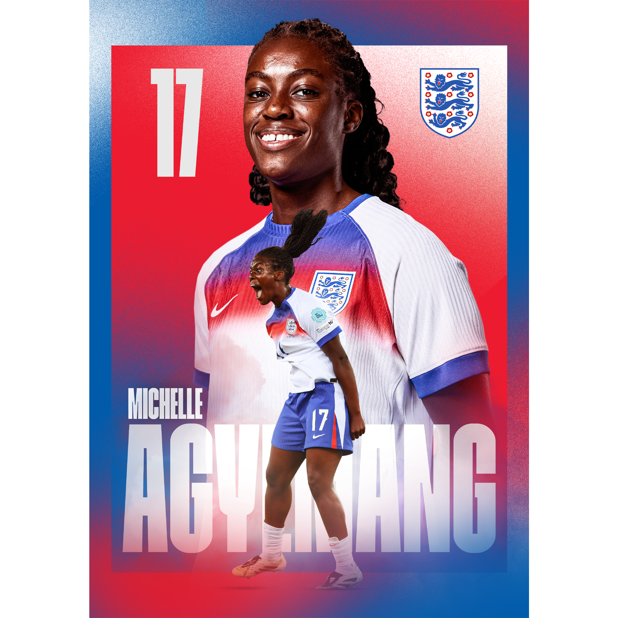 Lionesses Agyemang 25/26 Action Poster