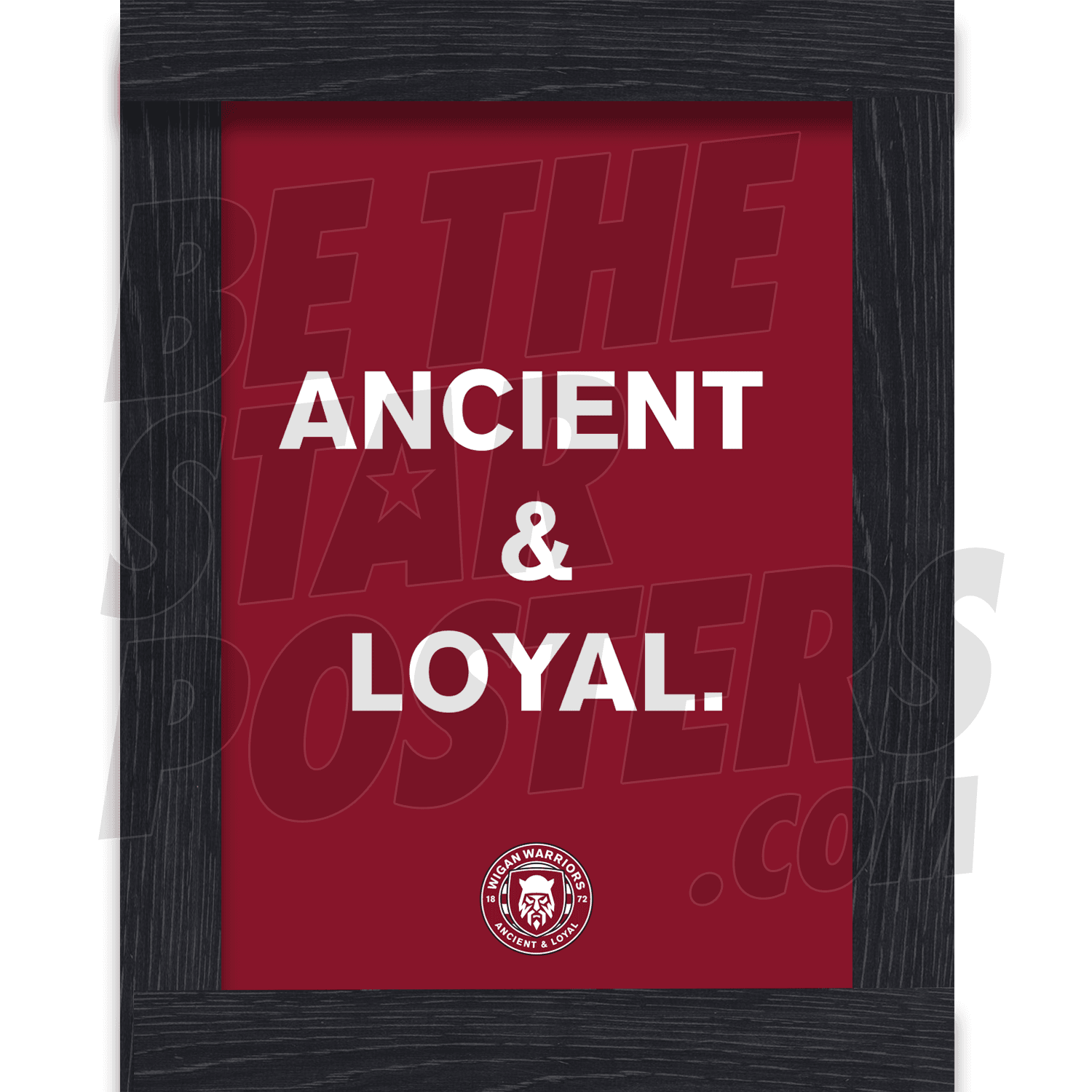 Wigan Warriors RLFC Ancient & Loyal Poster