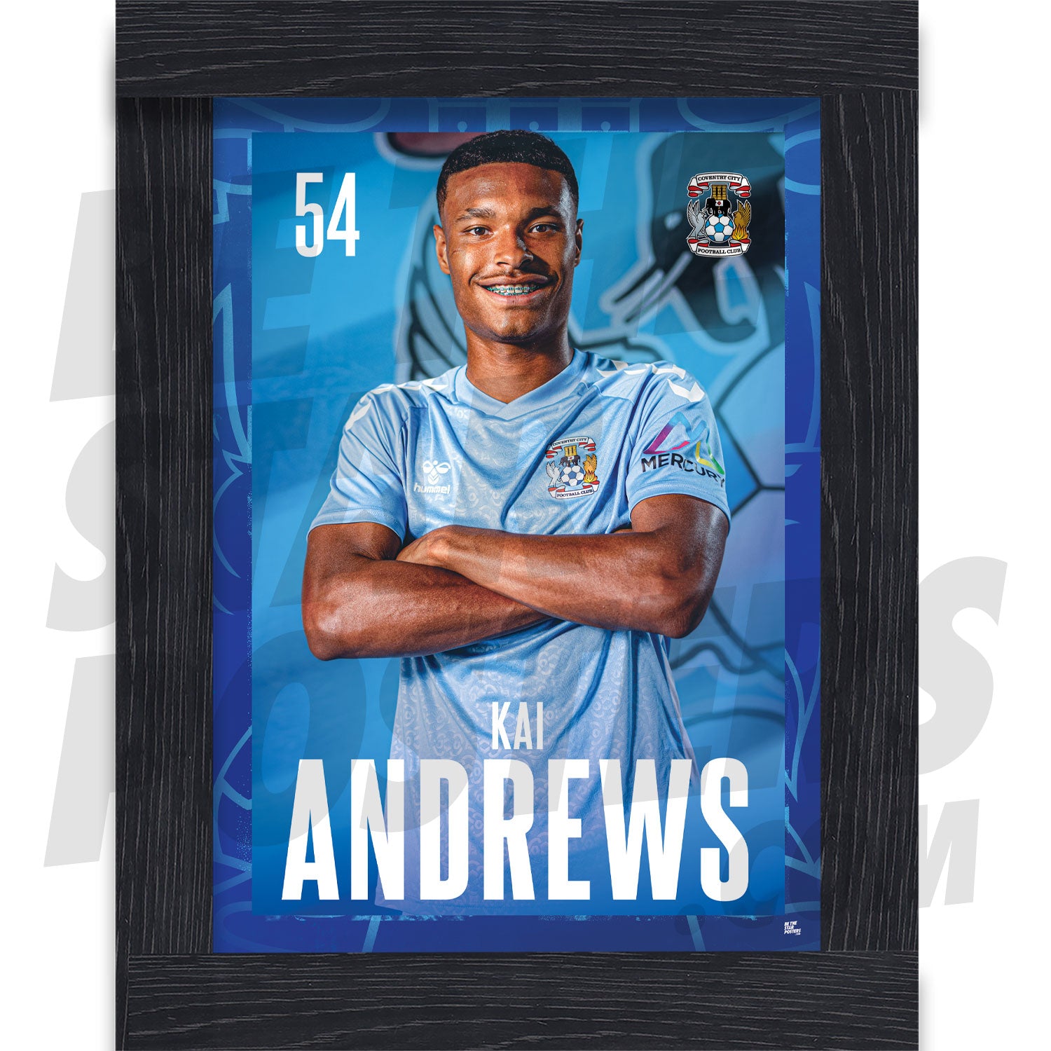 Coventry City FC Andrews 24/25 Headshot Poster
