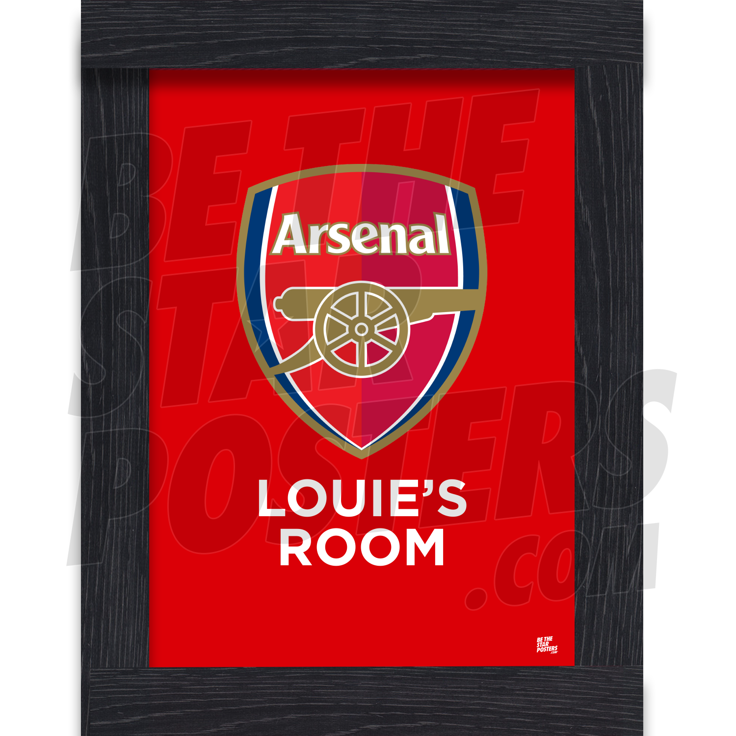 Arsenal FC Personalised Crest Poster