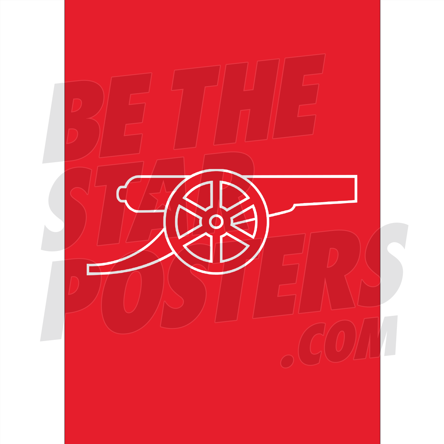 Arsenal FC Red Cannon Poster