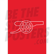 Arsenal FC Red Cannon Poster