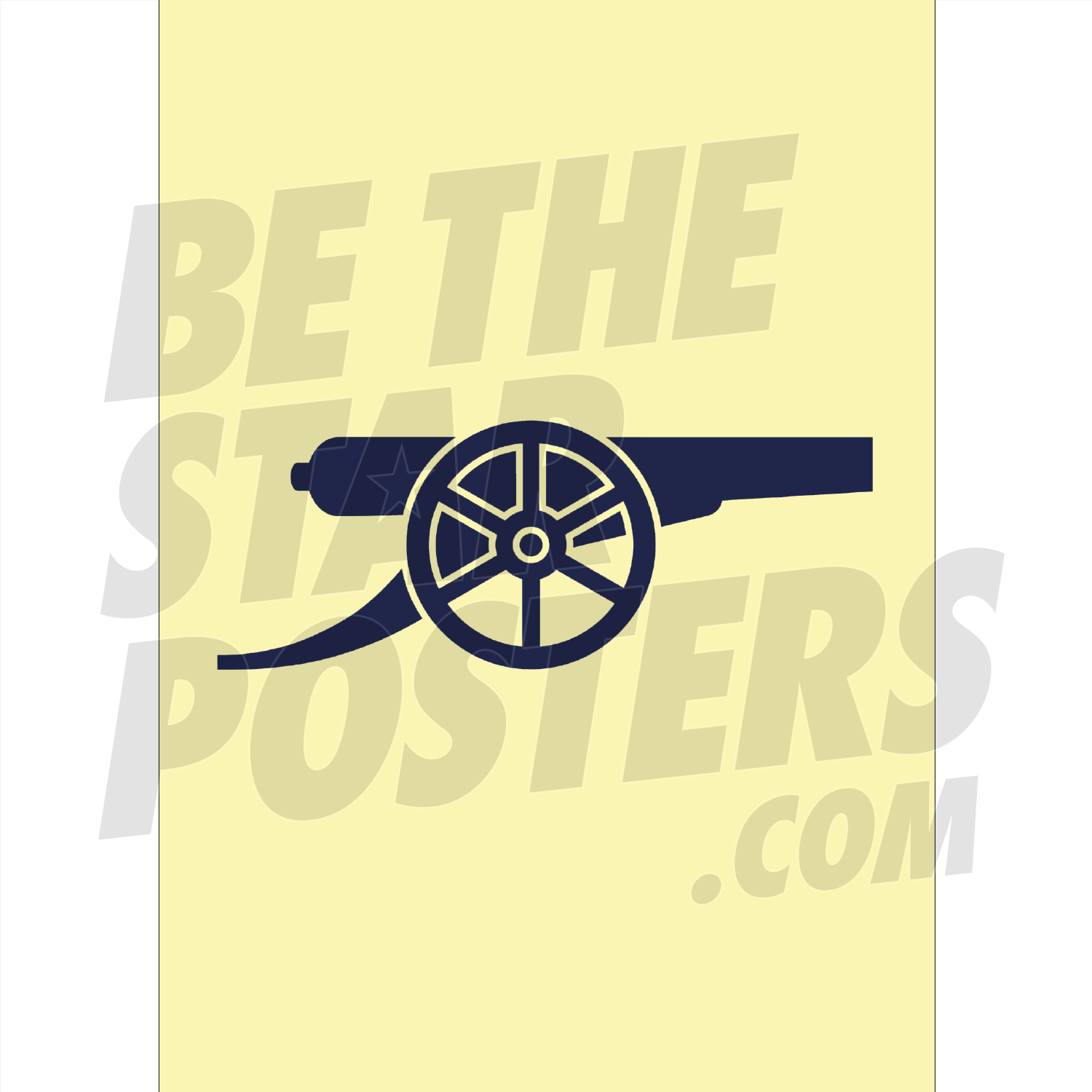 Arsenal FC Yellow Cannon Poster