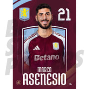 Aston Villa FC Asensio 24/25 Headshot Poster
