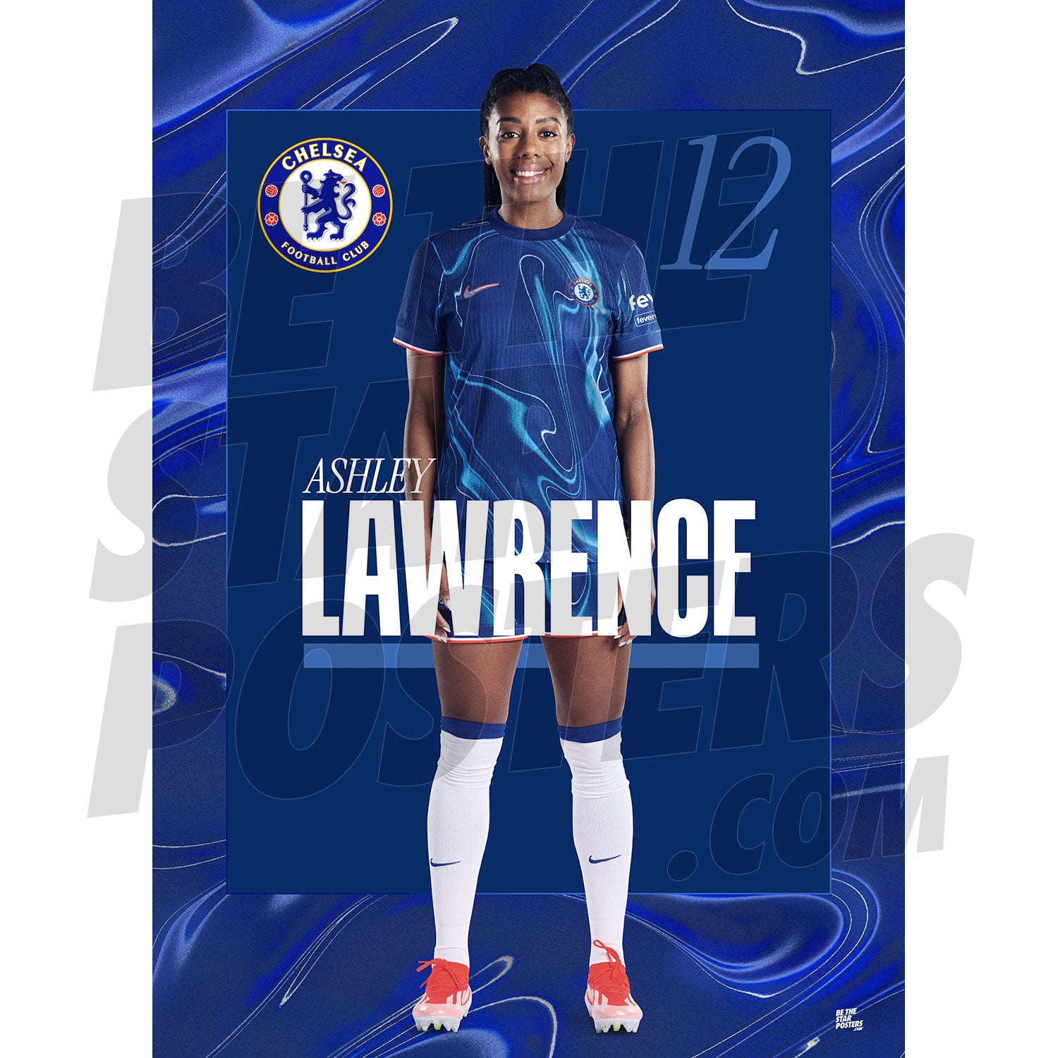 Chelsea FC Lawrence 24/25 Headshot Poster