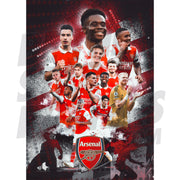 Arsenal FC Squad 22/23 Player Montage Poster