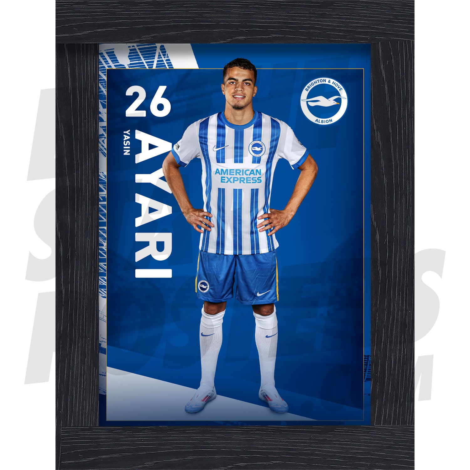 Brighton & Hove Albion FC Ayari 24/25 Headshot Poster