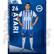 Brighton & Hove Albion FC Ayari 24/25 Headshot Poster