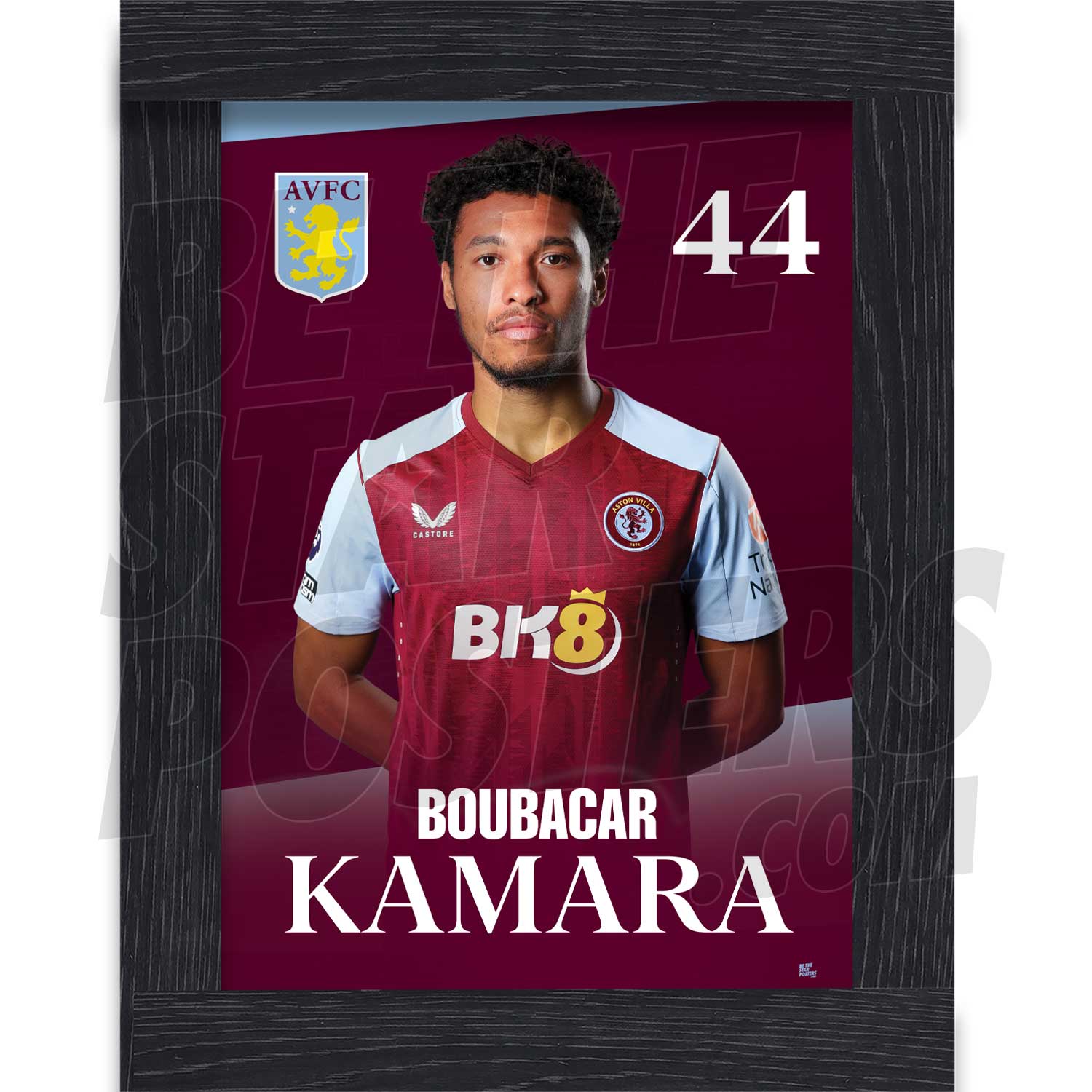 Aston Villa FC Kamara 23/24 Headshot Poster