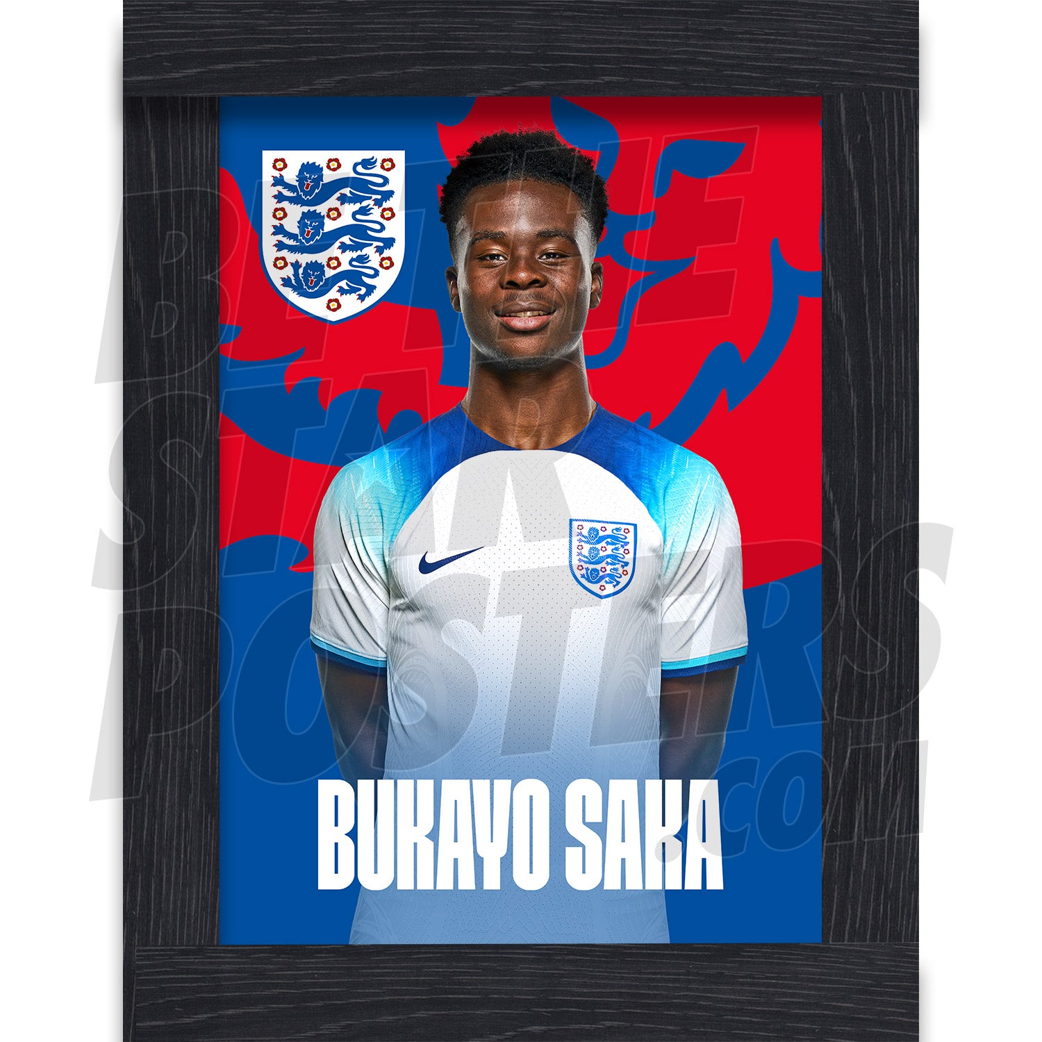 England Saka 22/23 Home Headshot Poster