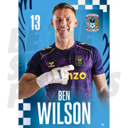 Coventry City FC Ben Wilson 25/26 Headshot Poster