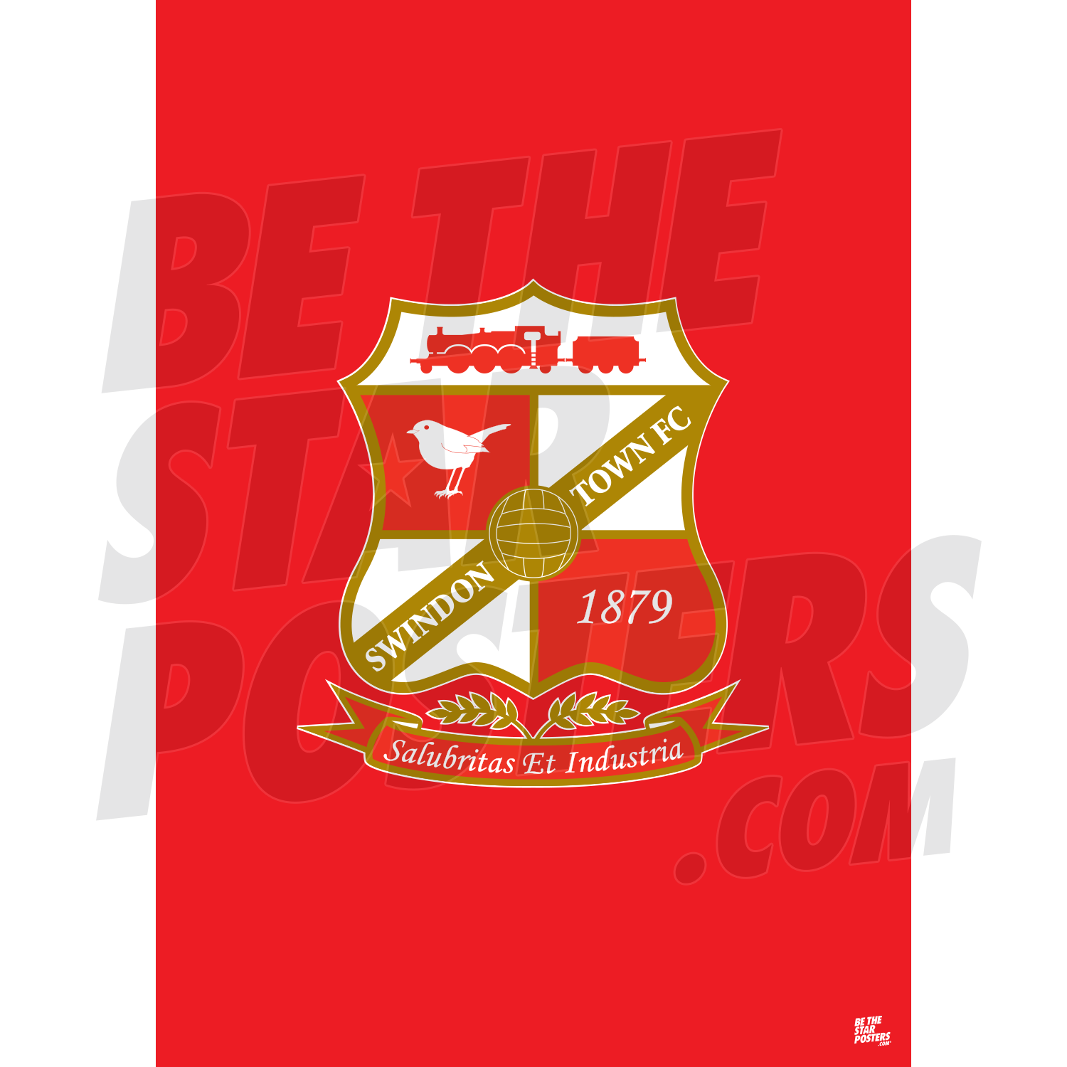 Swindon Town FC Crest Poster