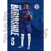 Chelsea FC Badiashile 25/26 Headshot Poster