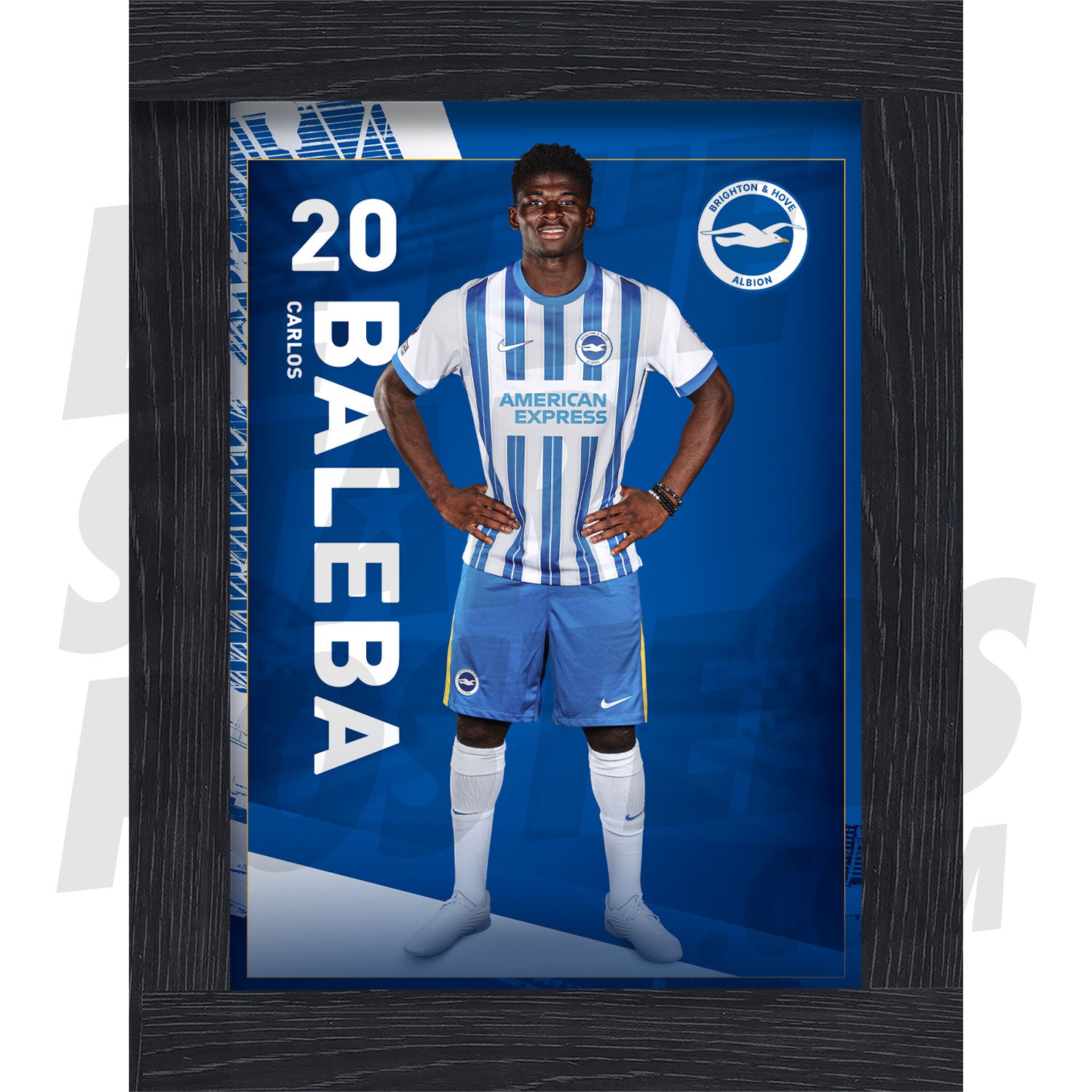 Brighton & Hove Albion FC Baleba 24/25 Headshot Poster