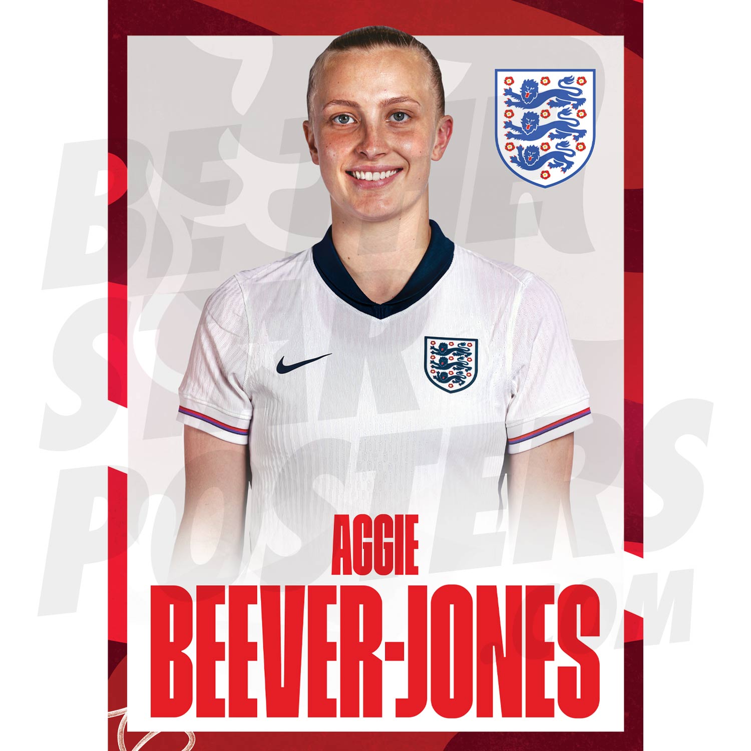 Lionesses Beever-Jones 24/25 Headshot Poster