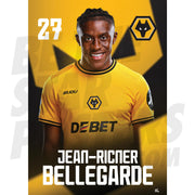 Wolverhampton Wanderers FC Bellegarde 24/25 Headshot Poster