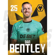 Wolverhampton Wanderers FC Bentley 24/25 Headshot Poster