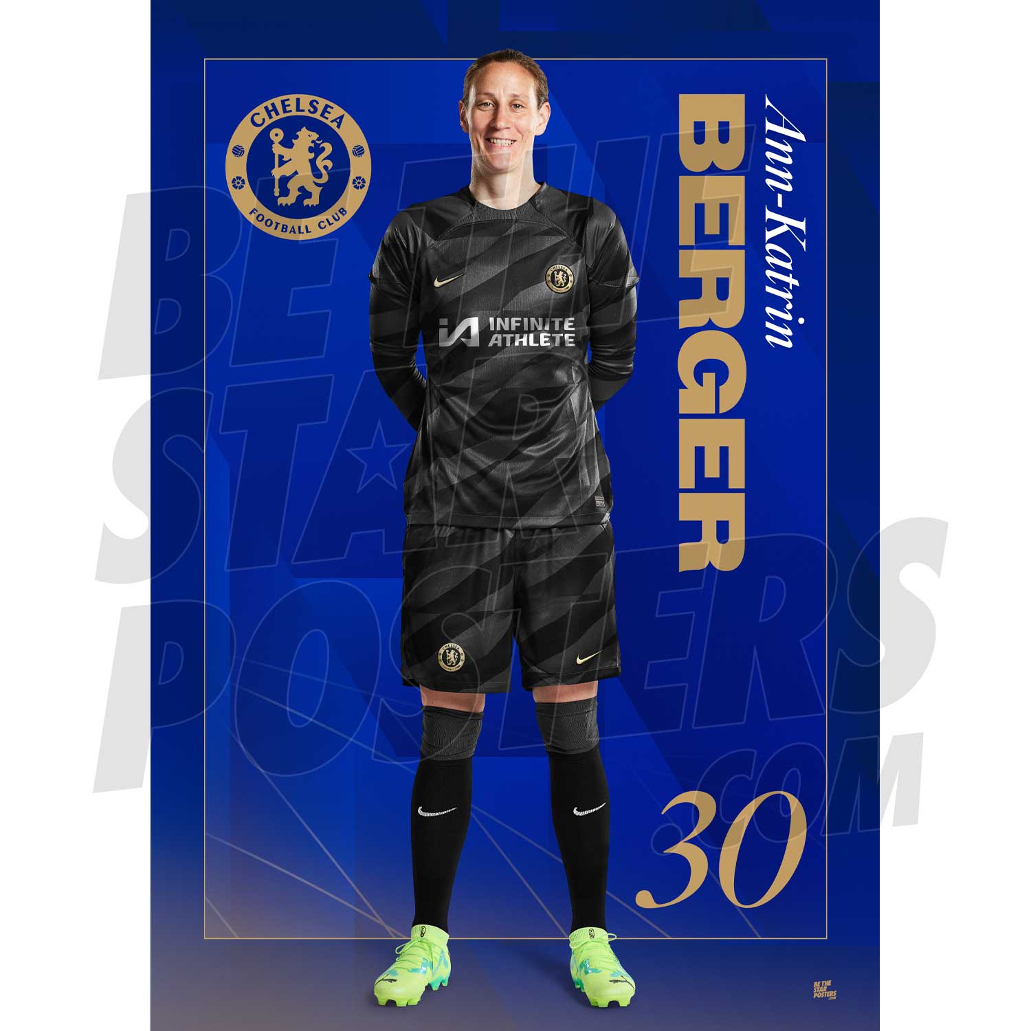 Chelsea FC Berger 23/24 Headshot Poster