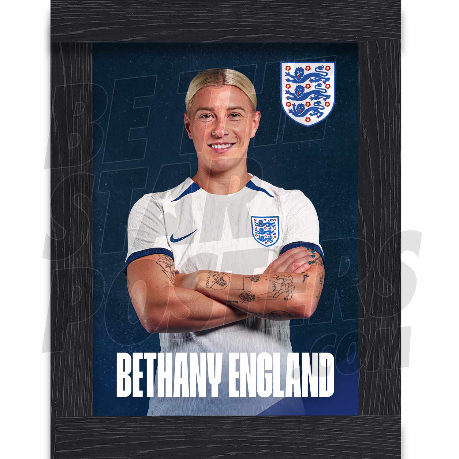 Lionesses England 23/24 Home Headshot Poster