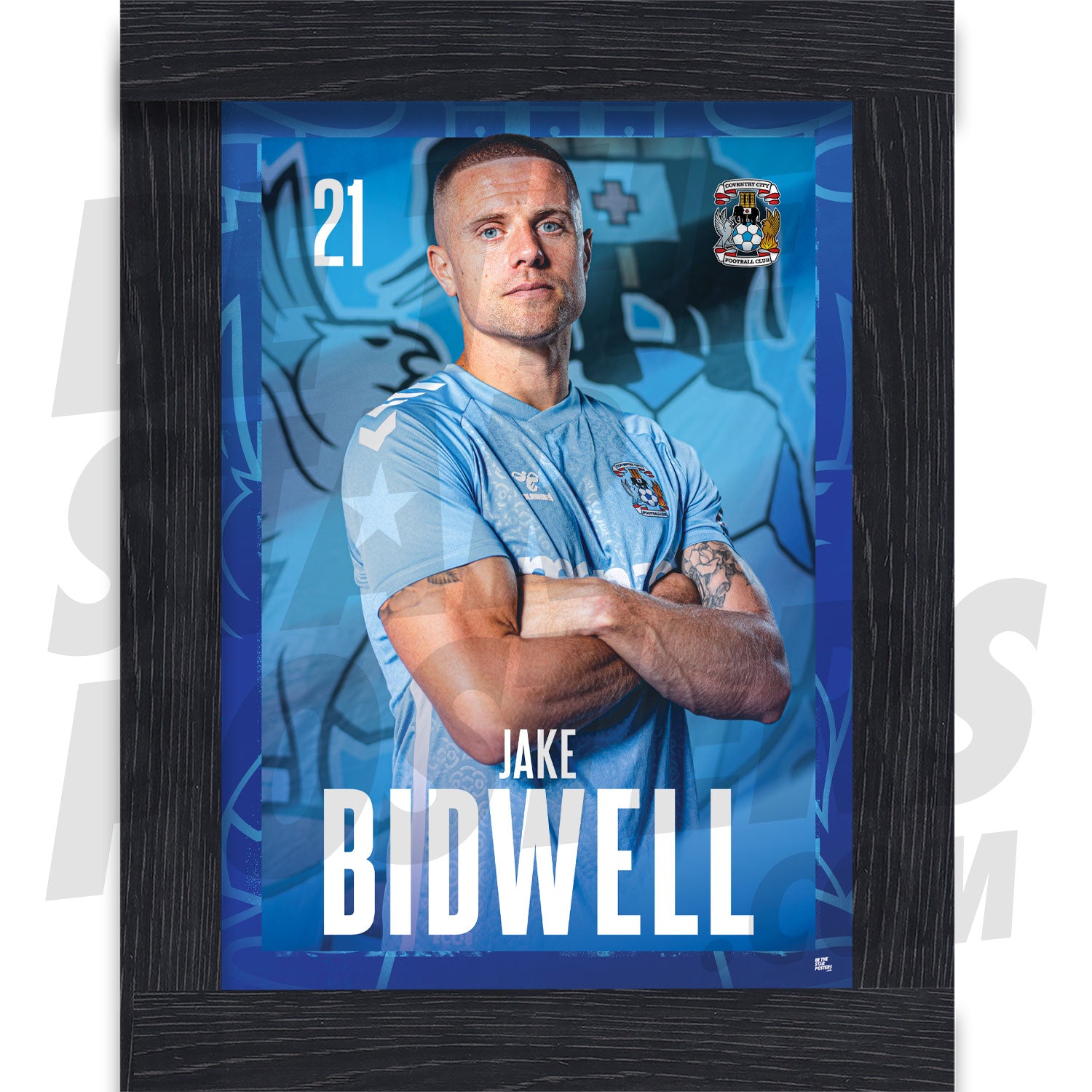 Coventry City FC Bidwell 24/25 Headshot Poster