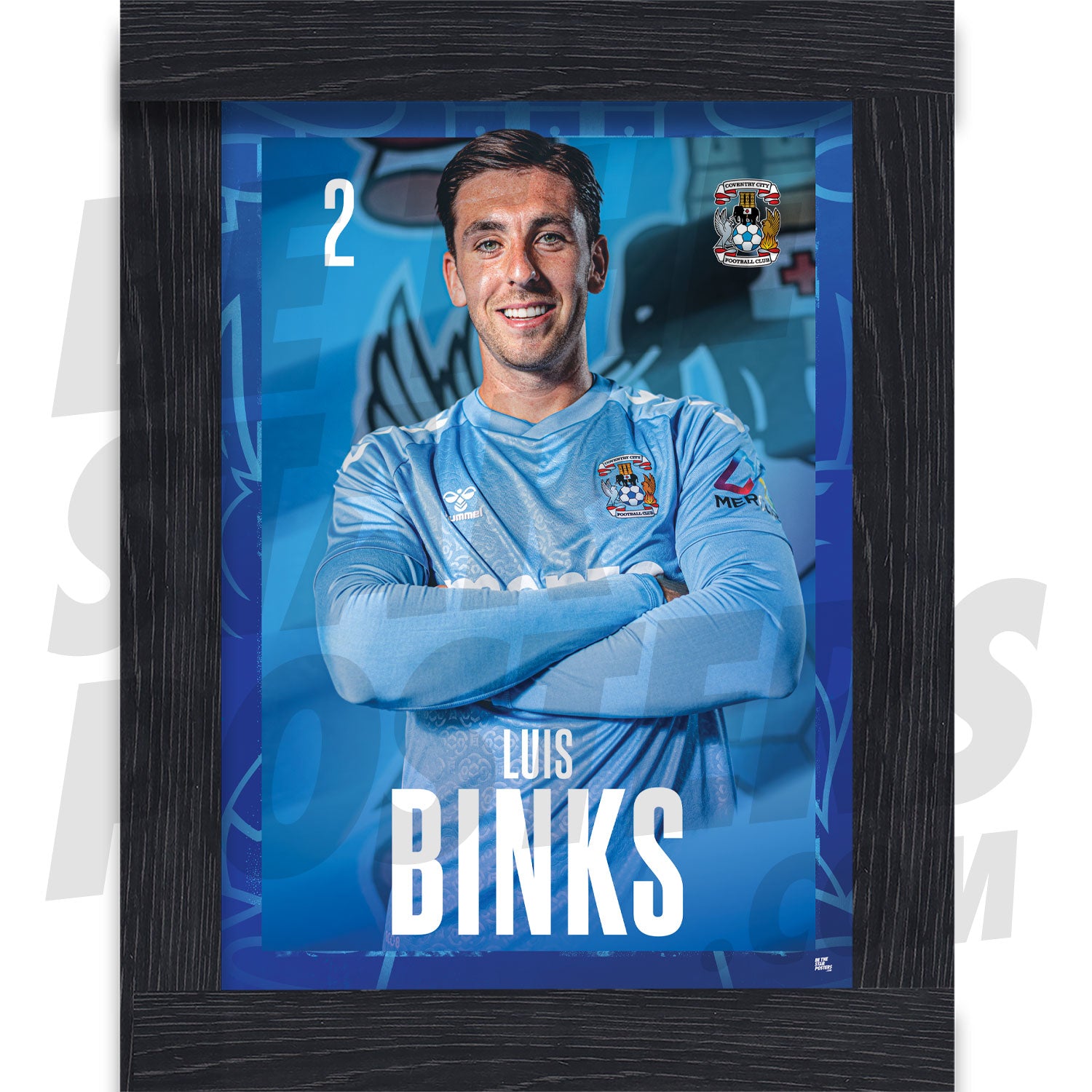 Coventry City FC Binks 24/25 Headshot Poster