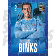 Coventry City FC Binks 24/25 Headshot Poster
