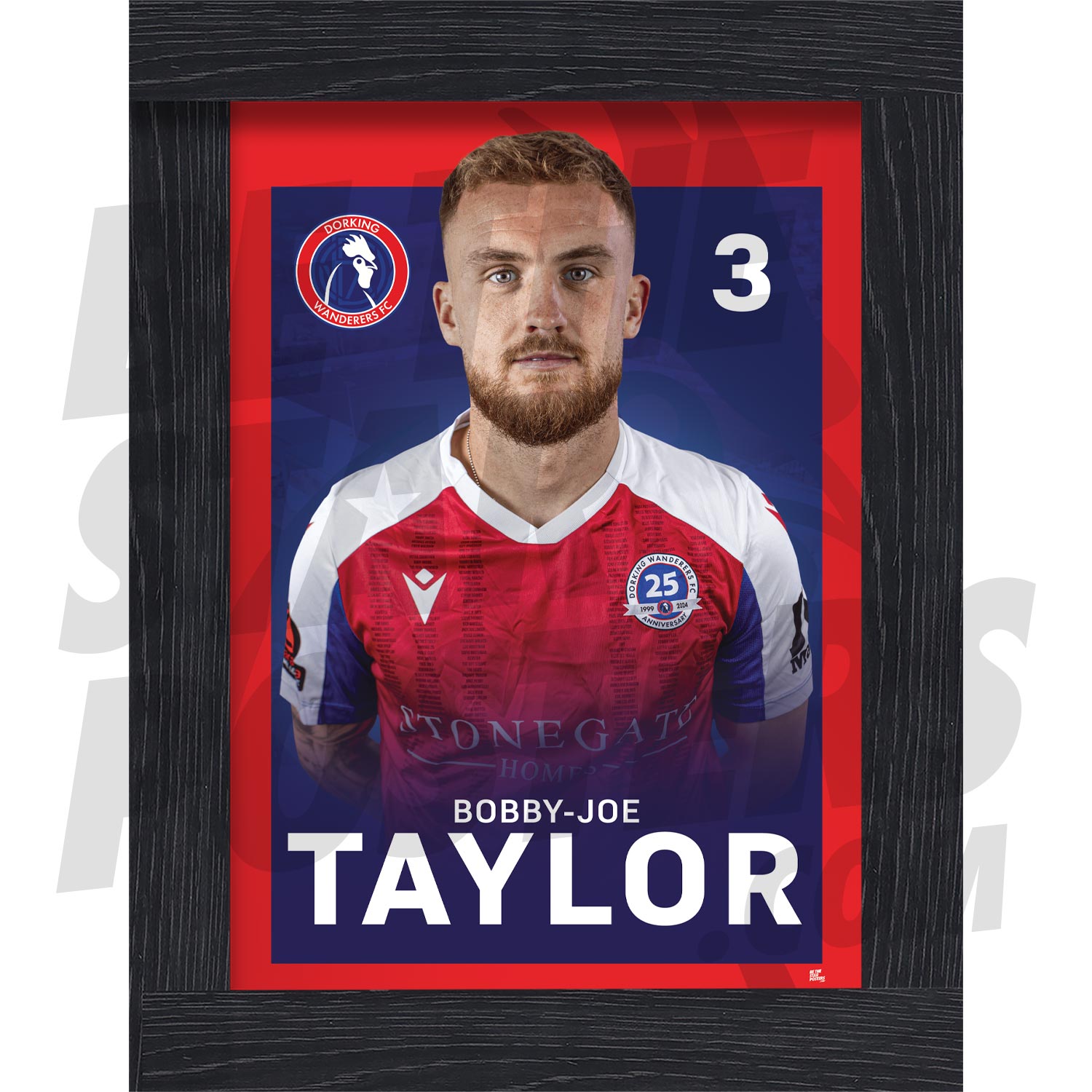 Dorking Wanderers FC Bobby-Joe Taylor 24/25 Headshot Poster