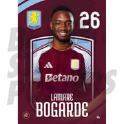 Aston Villa FC Bogarde 24/25 Headshot Poster