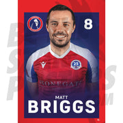Dorking Wanderers FC Briggs 24/25 Headshot Poster