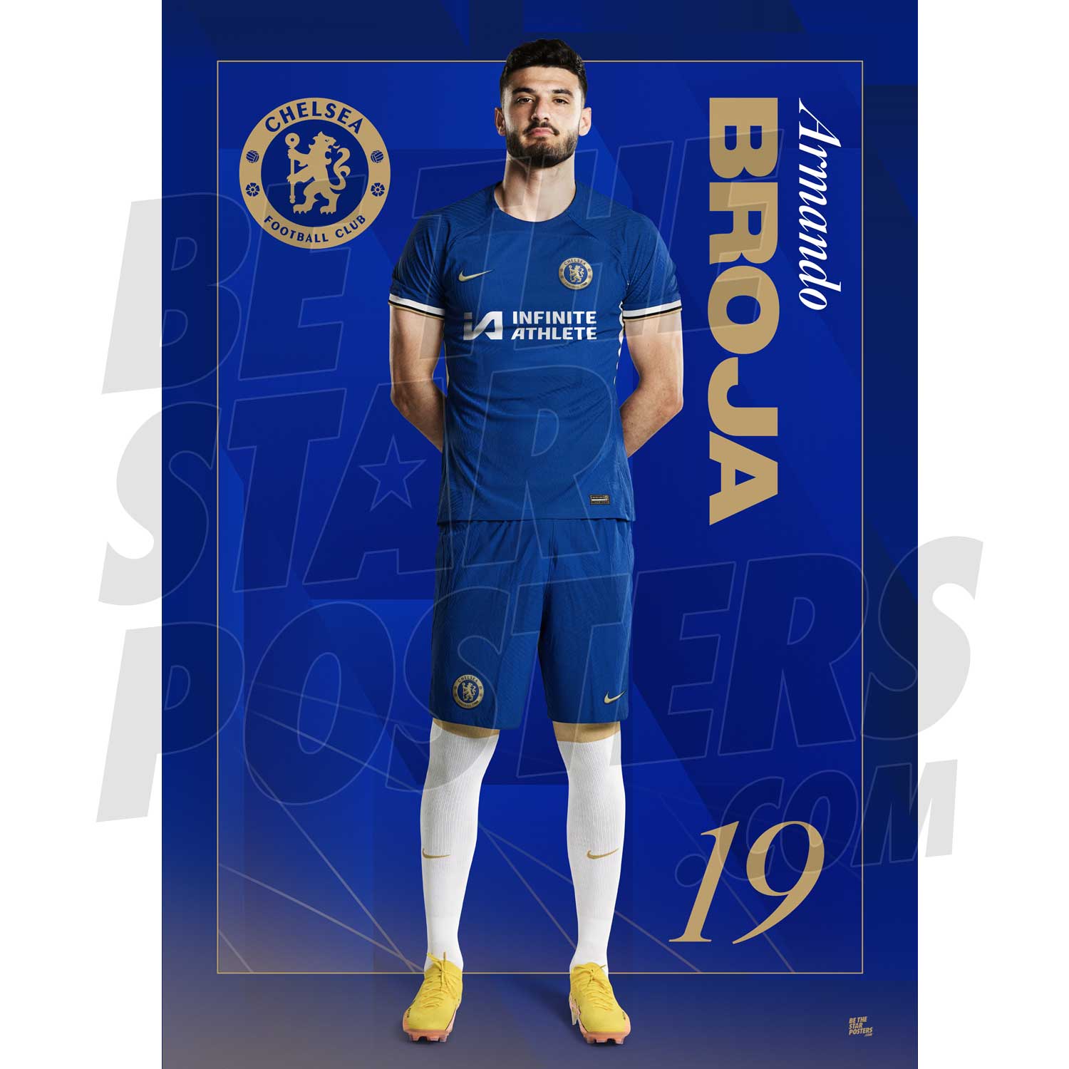 Chelsea FC Broja 23/24 Headshot Poster