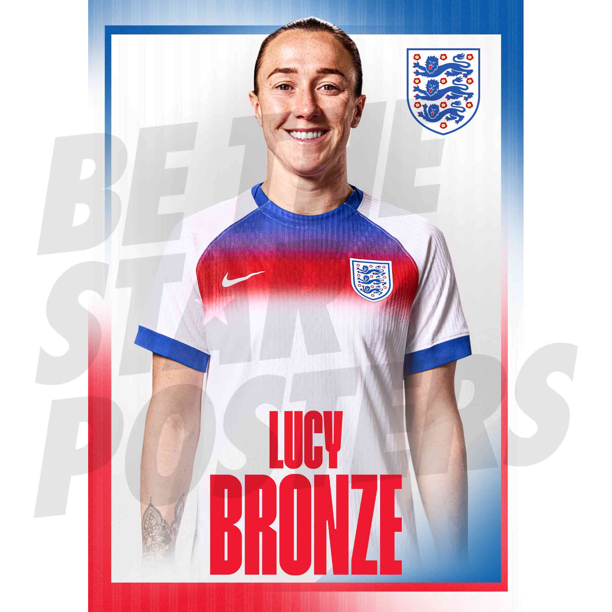 Lionesses Bronze 25/26 Home Headshot Poster