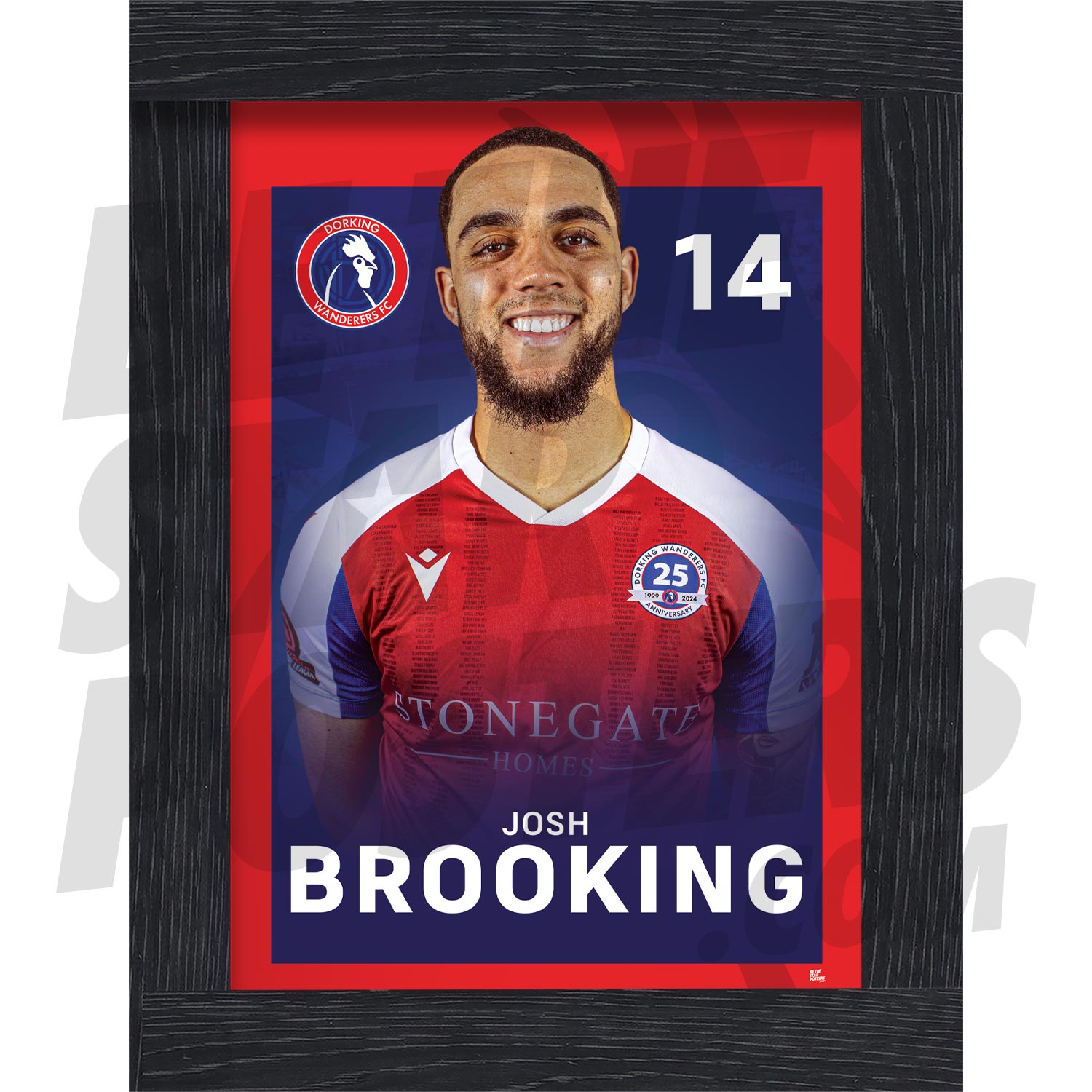 Dorking Wanderers FC Brooking 24/25 Headshot Poster