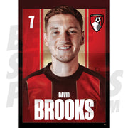 AFC Bournemouth Brooks 24/25 Headshot Poster