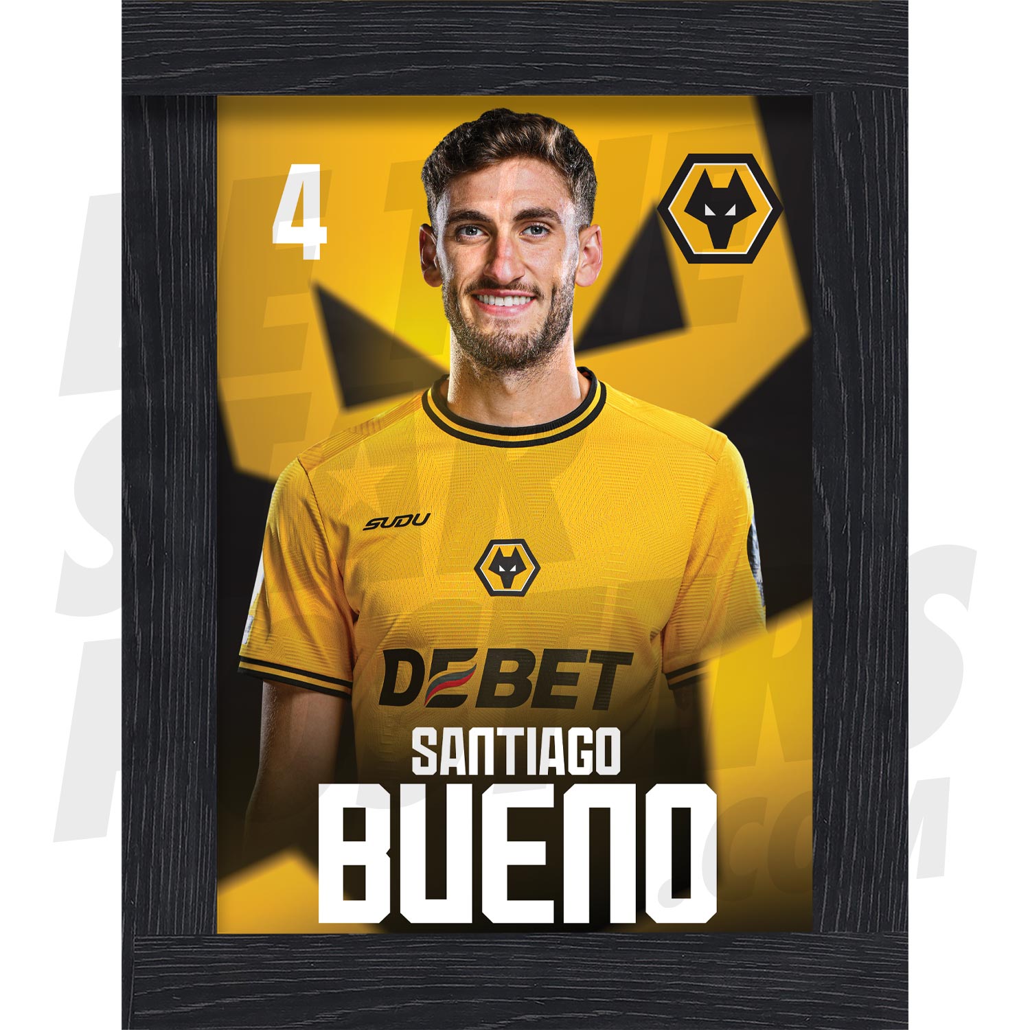 Wolverhampton Wanderers FC Bueno 24/25 Headshot Poster