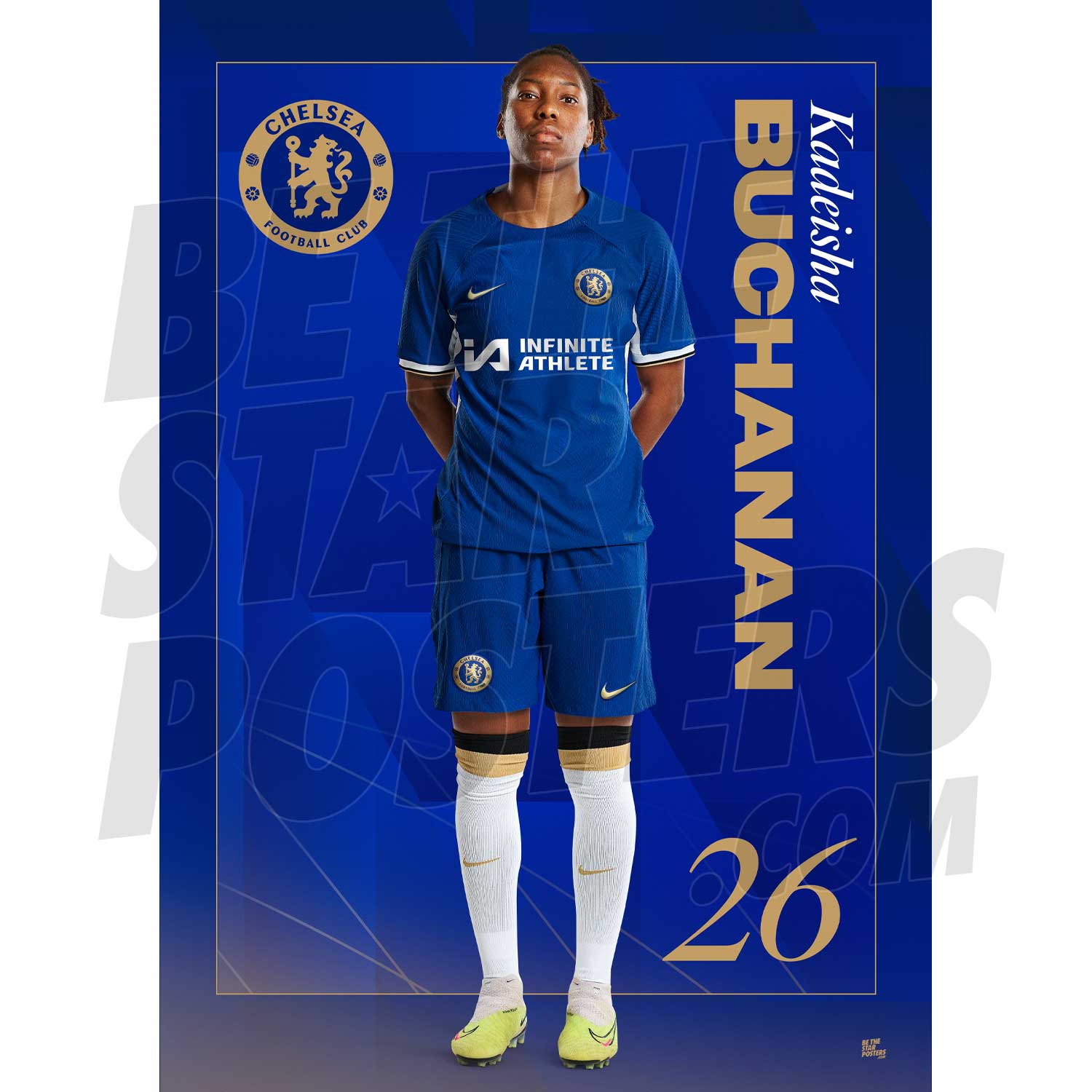 Chelsea FC Buchanan 23/24 Headshot Poster