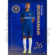 Chelsea FC Buchanan 23/24 Headshot Poster
