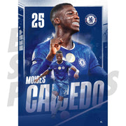 Chelsea FC Moises Caicedo 25/26 Action Poster