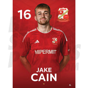 Swindon Town FC Cain 24/25 Headshot Poster