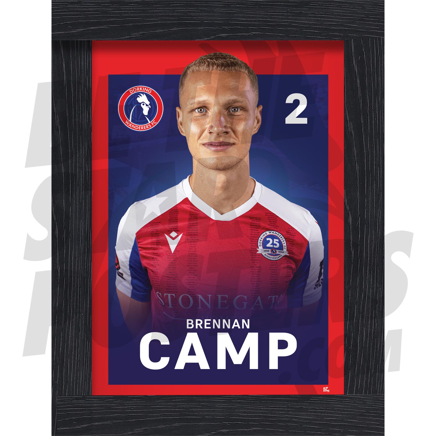 Dorking Wanderers FC Camp 24/25 Headshot Poster