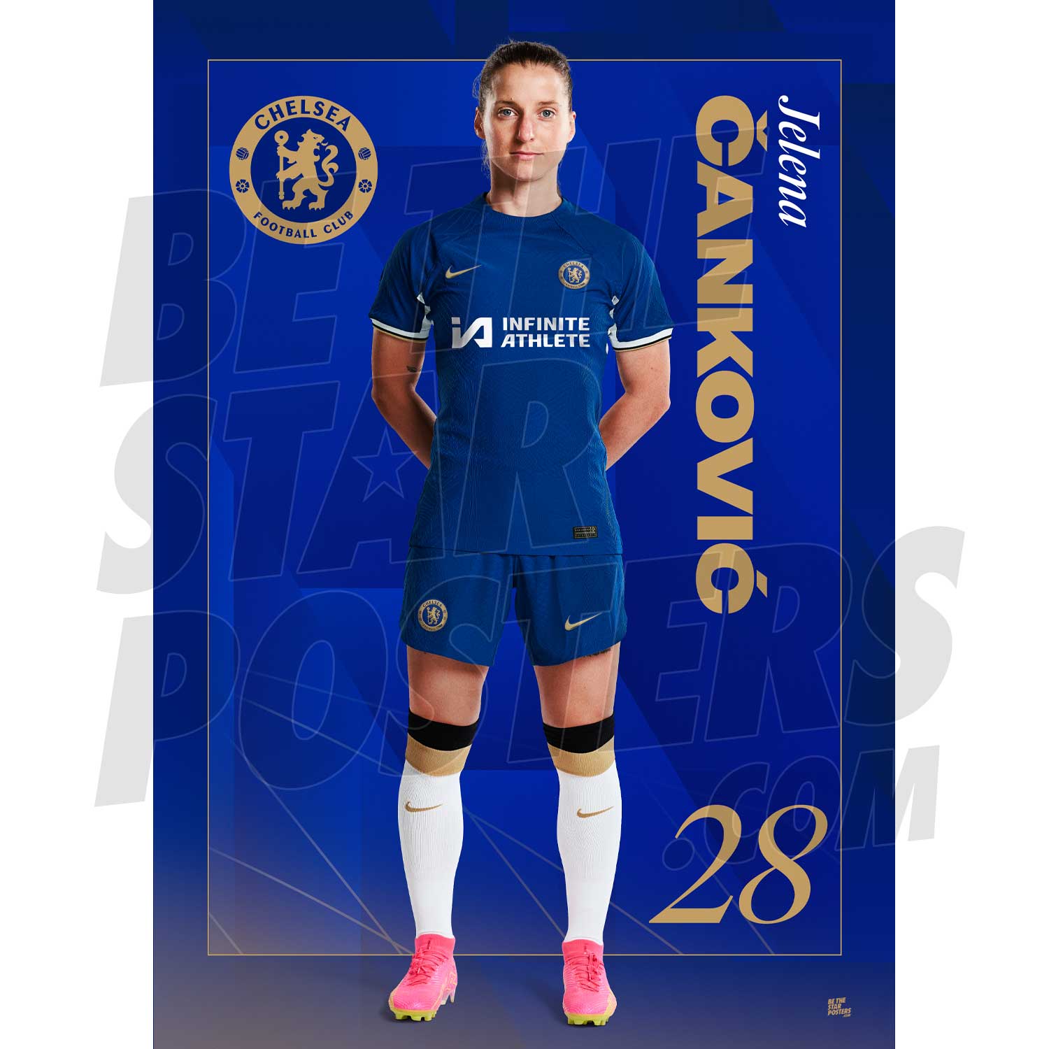 Chelsea FC Cankovic 23/24 Headshot Poster