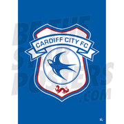 Cardiff City FC Crest Poster