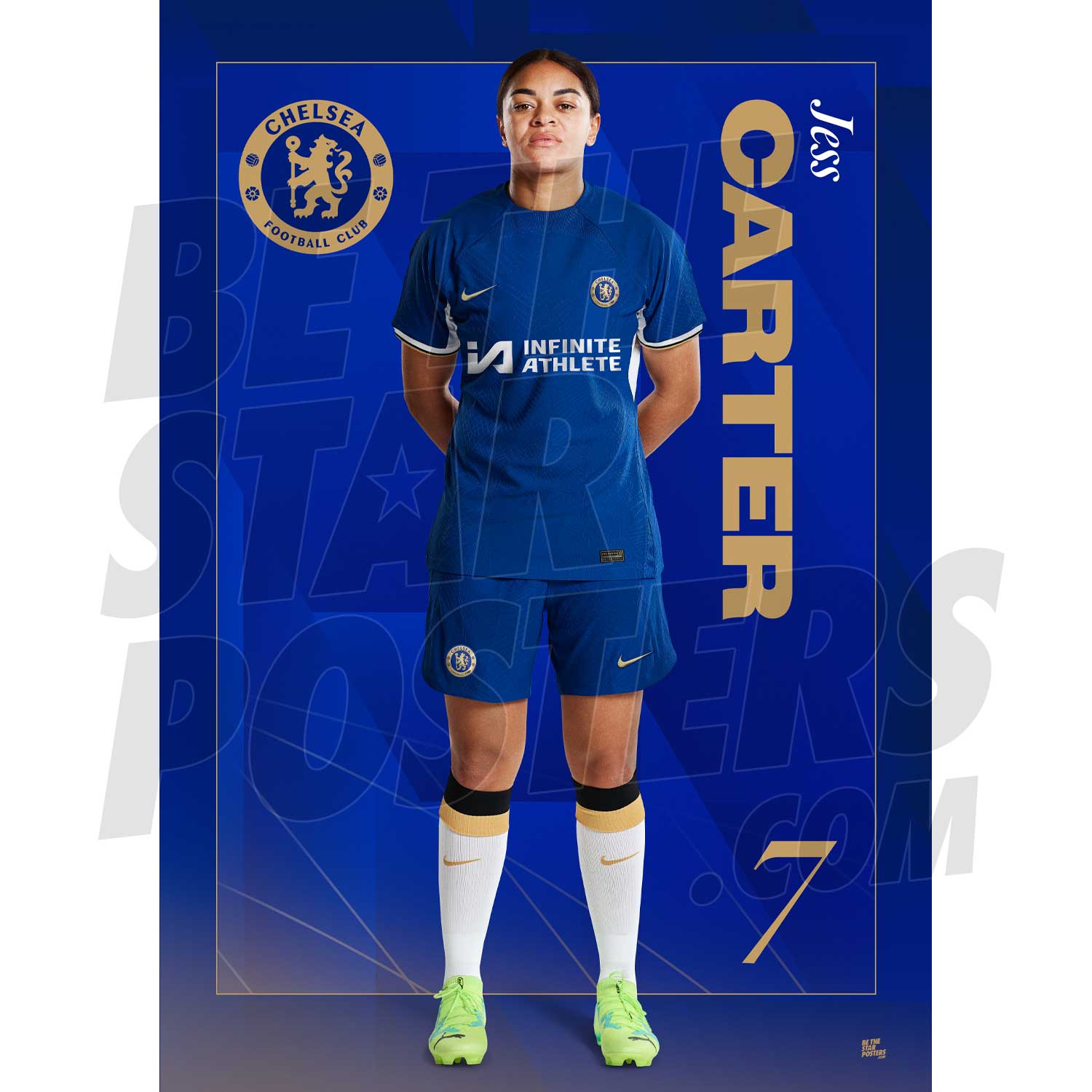 Chelsea FC Carter 23/24 Headshot Poster