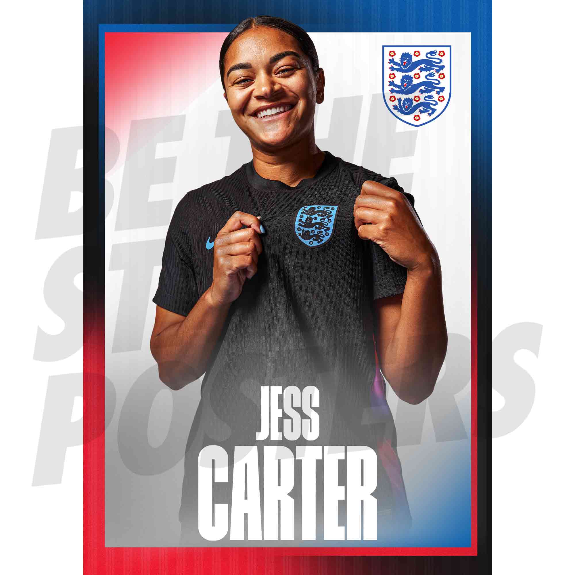 Lionesses Carter 25/26 Away Headshot Poster