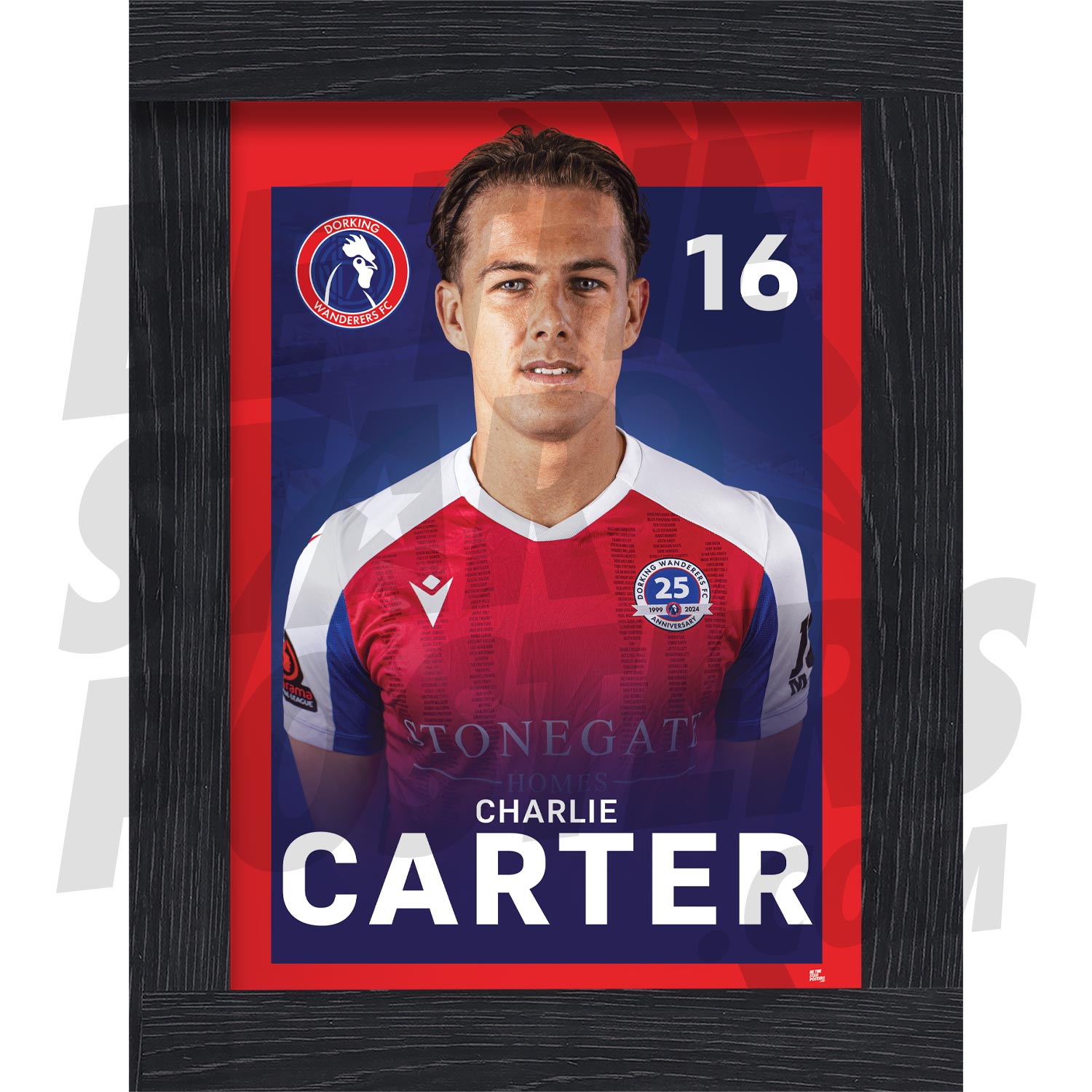 Dorking Wanderers FC Carter 24/25 Headshot Poster