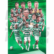 Celtic FC Squad 23/24 Player Montage Poster