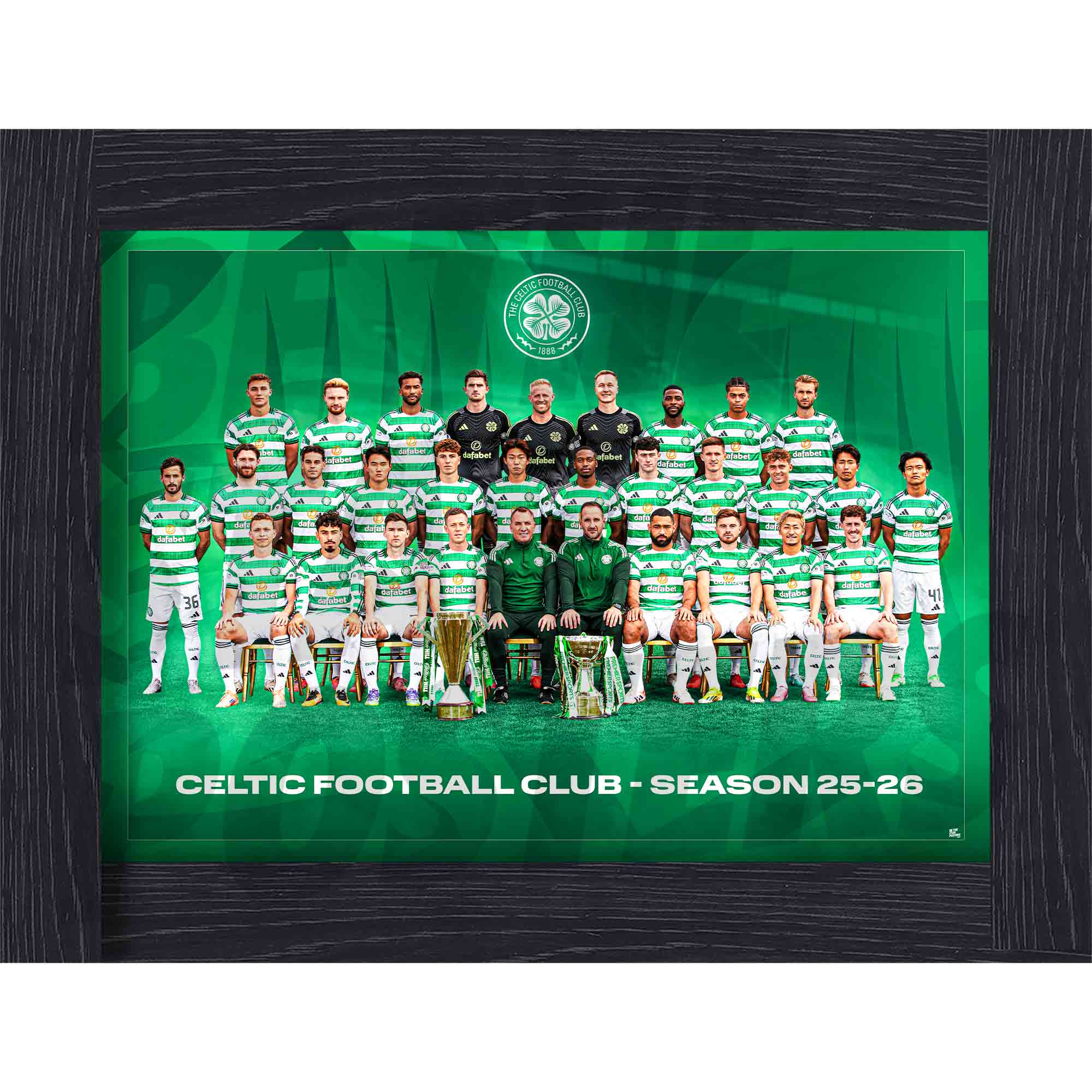 Celtic FC 25/26 Squad Team Poster
